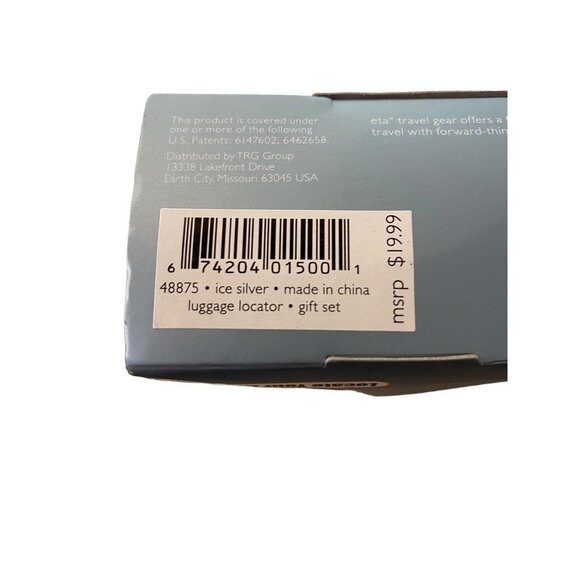 Luggage Locator Remote Gift Set Silver 48875 New - Picture 9 of 11